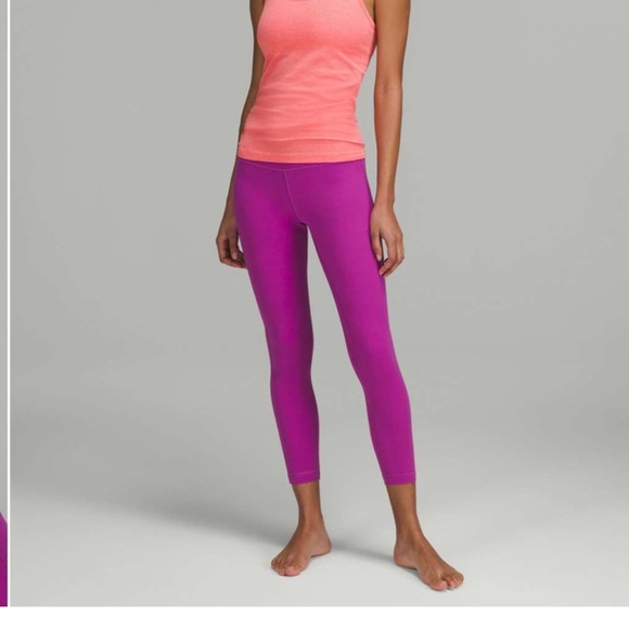 guc Lululemon Athletica align high-rise pant 25 inch Leggings 6 vivid plum - Picture 10 of 13